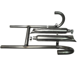 Układ wydechowy kolana tłumiki Ural M-61/ M-62 Ural-650 cc rybki  SUROWY